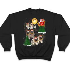 Keeshond Reindeer Christmas Dog Riding Santa Xmas T Shirt - Dream Art Europa