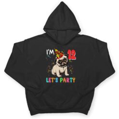 Kids 12 Year Old Gifts 12th Birthday Boys Let's Party Pug Dog T Shirt - Dream Art Europa