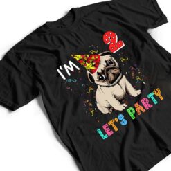 Kids 2 Year Old Gifts 2nd Birthday Boys Let's Party Pug Dog T Shirt - Dream Art Europa