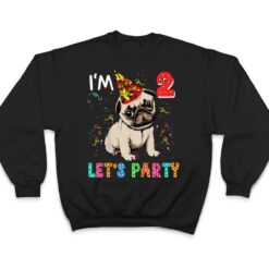 Kids 2 Year Old Gifts 2nd Birthday Boys Let's Party Pug Dog T Shirt - Dream Art Europa