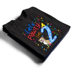 Kids 2nd Birthday Boy Dogs let's pawty i'm 2 year old puppy T Shirt - Dream Art Europa