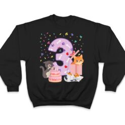 Kids 3rd Birthday Girl cute Cat outfit 3 years old bday party T Shirt - Dream Art Europa