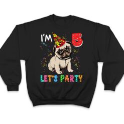 Kids 5 Year Old Gifts 5th Birthday Boys Let's Party Pug Dog T Shirt - Dream Art Europa