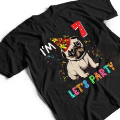 Kids 7 Year Old Gifts 7th Birthday Boys Let's Party Pug Dog T Shirt - Dream Art Europa