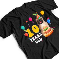 Kids Cute 10 Years Old Pug Dog Lover 10th Birthday Party T Shirt - Dream Art Europa