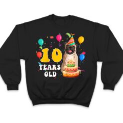 Kids Cute 10 Years Old Pug Dog Lover 10th Birthday Party T Shirt - Dream Art Europa