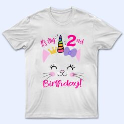 Kids It's My 2nd Birthday Shirt Girl Kitty Cat theme (2 year old) Premium T Shirt