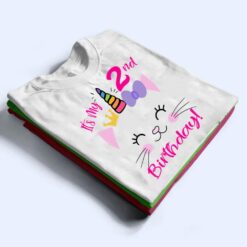 Kids It's My 2nd Birthday Shirt Girl Kitty Cat theme (2 year old) Premium T Shirt - Dream Art Europa