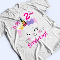 Kids It's My 2nd Birthday Shirt Girl Kitty Cat theme (2 year old) Premium T Shirt - Dream Art Europa