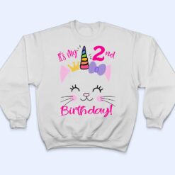 Kids It's My 2nd Birthday Shirt Girl Kitty Cat theme (2 year old) Premium T Shirt - Dream Art Europa