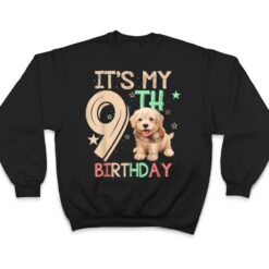 Kids It's My 9th Birthday Dog Lover Theme 9 Years Old Puppy T Shirt - Dream Art Europa