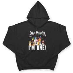 Kids Lets Pawty I'm ONE! Puppy Dog Themed Birthday Party Outfit T Shirt - Dream Art Europa