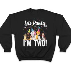 Kids Lets Pawty I'm TWO! Puppy Dog Themed Birthday Party Outfit T Shirt - Dream Art Europa