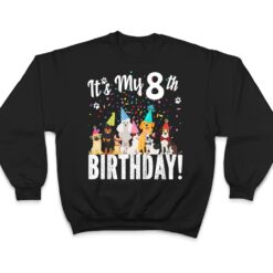 Kids its my 8th birthday toddler girl with dogs (eight) T Shirt - Dream Art Europa