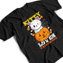 Kitty Loves Halloween Funny Scary And Spooky Halloween Cat T Shirt - Dream Art Europa