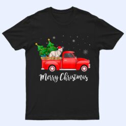 Kuvasz Dog Riding Red Truck Christmas Tree Xmas Dog Lover T Shirt