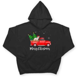 Kuvasz Dog Riding Red Truck Christmas Tree Xmas Dog Lover T Shirt - Dream Art Europa