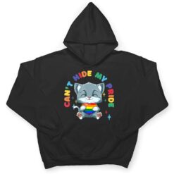 LGBQ Pride Rainbow Heart Cat Hugging LGBQ Heart T Shirt - Dream Art Europa