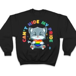 LGBQ Pride Rainbow Heart Cat Hugging LGBQ Heart T Shirt - Dream Art Europa