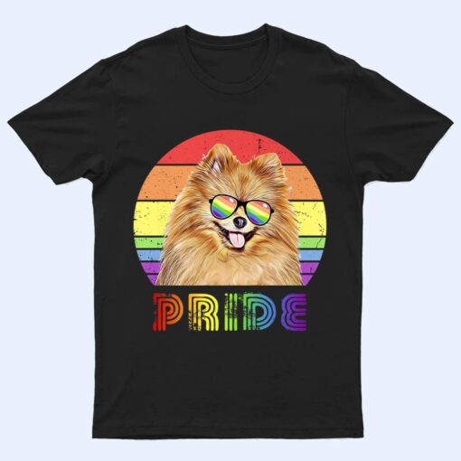 LGBTQ Pomeranian Dog Rainbow Gay Pride T Shirt