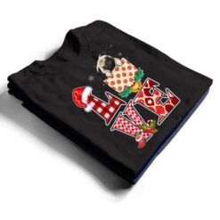 LOVE Pug Christmas Dog Lover T Shirt - Dream Art Europa