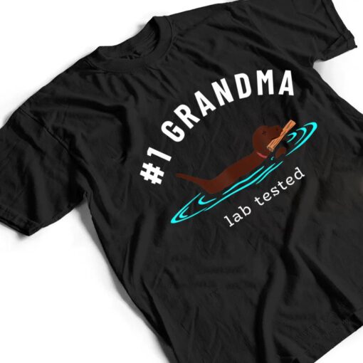 Lab Grandma Chocolate Labrador Retriever Dog Grandparent T Shirt
