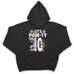 Lets Pawty I'm 10 Puppy Dog 10th Birthday Party Dogs Lovers T Shirt - Dream Art Europa