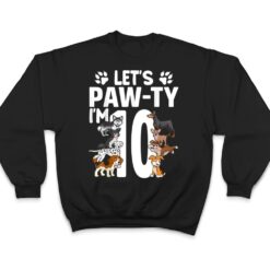 Lets Pawty I'm 10 Puppy Dog 10th Birthday Party Dogs Lovers T Shirt - Dream Art Europa