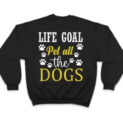 Life Goal Pet All The Dogs Footprint Contest T Shirt - Dream Art Europa