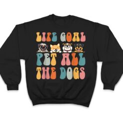 Life Goal Pet All The Dogs Vintage Cute Dogs Pug Corgi T Shirt - Dream Art Europa