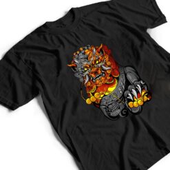 Lion Door Guardian Statue Fu Dog Or Foo Dog T Shirt - Dream Art Europa