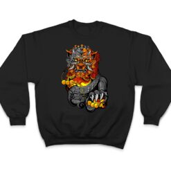 Lion Door Guardian Statue Fu Dog Or Foo Dog T Shirt - Dream Art Europa