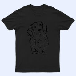 Long Hair Dachshund Lover Gift Doxie Mom Dad Cute Wiener Dog Ver 1 T Shirt