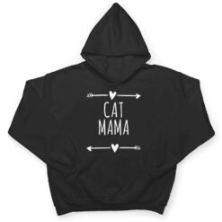 Love Arrows Hearts Funny Cat Mama T Shirt - Dream Art Europa