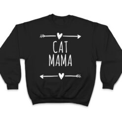 Love Arrows Hearts Funny Cat Mama T Shirt - Dream Art Europa