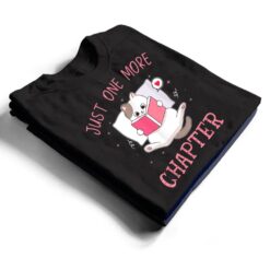 Lovely Kitten Book and Cat Lover Just One More Chapter T Shirt - Dream Art Europa