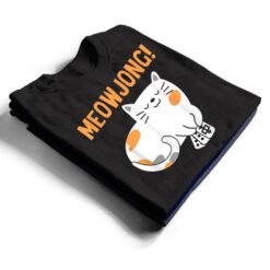 Mahjong Cat Player Board Game Mah-Jongg China Solitaire T Shirt - Dream Art Europa