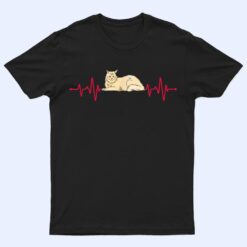 Maine Coon Cat Heartbeat T Shirt