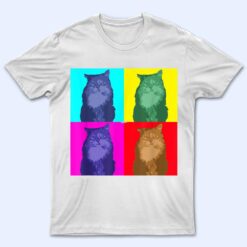 Maine Coon Cat Pop Art T Shirt