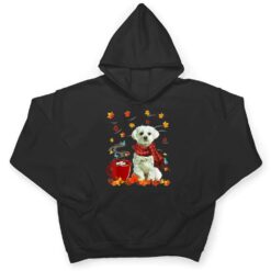 Maltese - Fall - Chocolate - Hot - Funny Dog Autumn T Shirt - Dream Art Europa