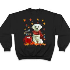 Maltese - Fall - Chocolate - Hot - Funny Dog Autumn T Shirt - Dream Art Europa