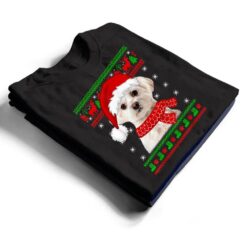 Maltese Dog Ugly Christmas Puppy Dog Lover T Shirt - Dream Art Europa