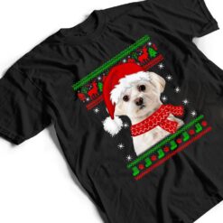 Maltese Dog Ugly Christmas Puppy Dog Lover T Shirt - Dream Art Europa