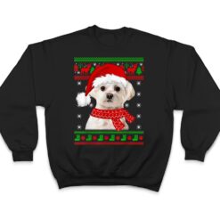 Maltese Dog Ugly Christmas Puppy Dog Lover T Shirt - Dream Art Europa