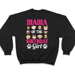 Mama Of The Birthday Girl Dog Paw Bday Party Celebration T Shirt - Dream Art Europa