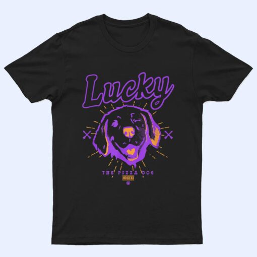 Marvel Hawkeye Disney Plus Lucky The Pizza Dog Line Art T Shirt