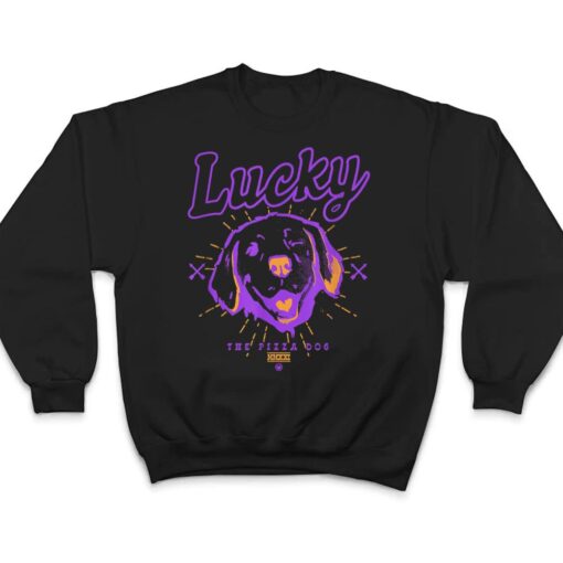 Marvel Hawkeye Disney Plus Lucky The Pizza Dog Line Art T Shirt