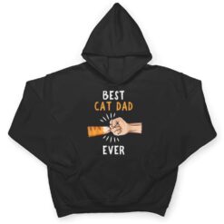 Mens Best Cat Dad Ever Paw Fist Bump T Shirt - Dream Art Europa