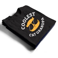 Mens Coolest Cat Grandpa T Shirt - Dream Art Europa