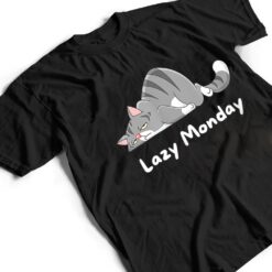 Mens Funny Cat Quote Lazy Monday Cool Cat T Shirt - Dream Art Europa